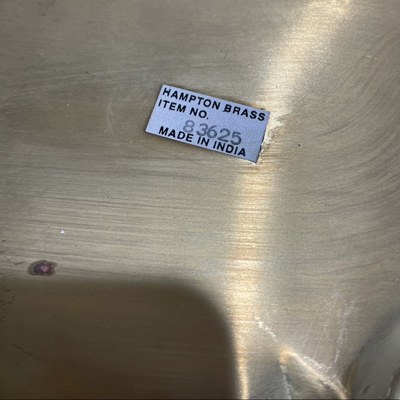 Vintage Hampton Brass Shop large serving tray - Picture 4 of 12